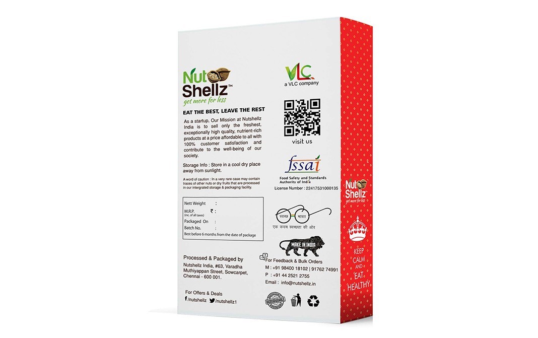 Nutshellz Cashew W-210    Box  2 kilogram